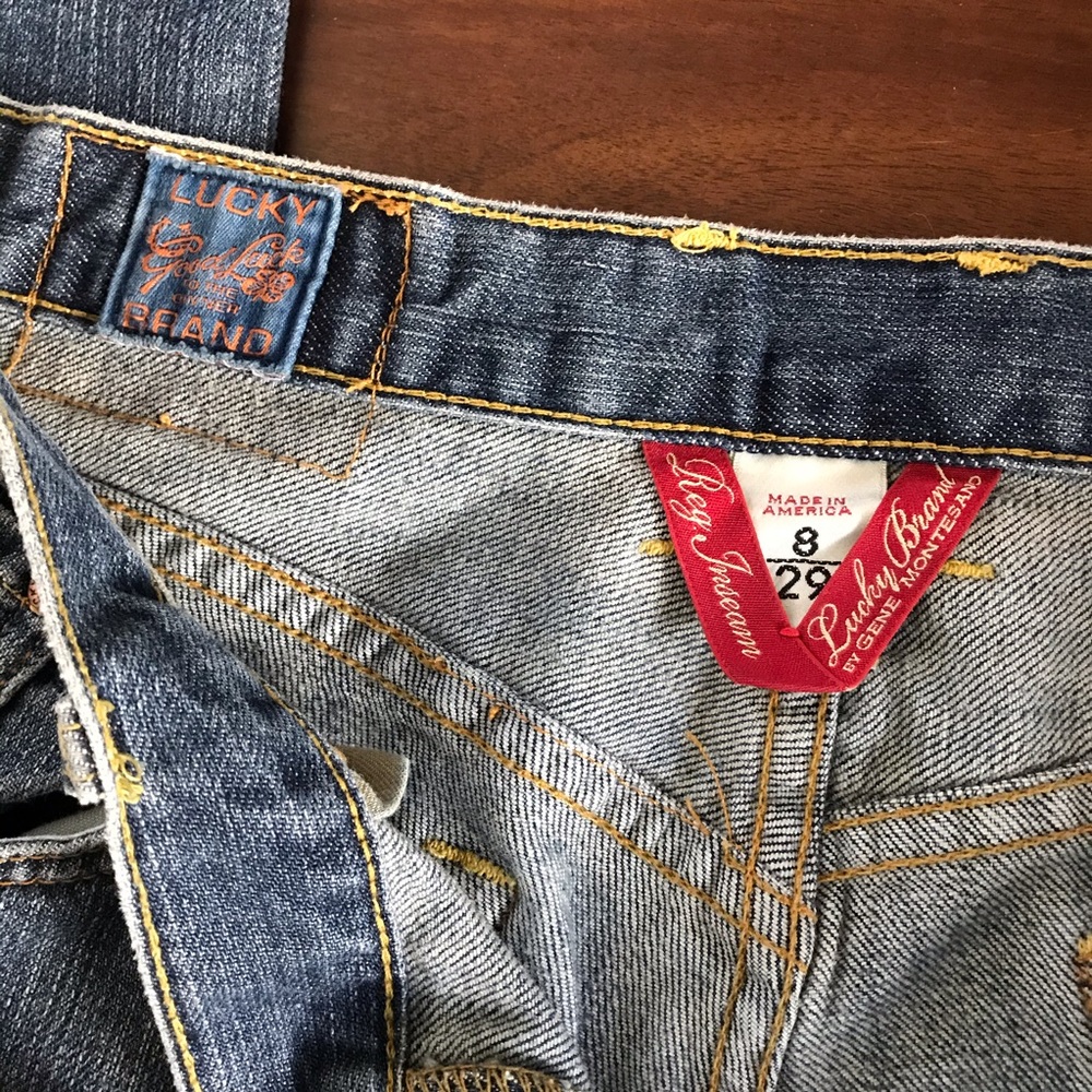 Lucky Brand Wide Leg Jeans Size 29/8 - Picture 4 of 5